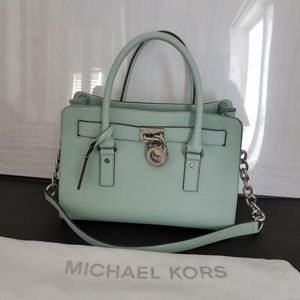 Michael Kors Hamilton Saffiano East-West Celadon l